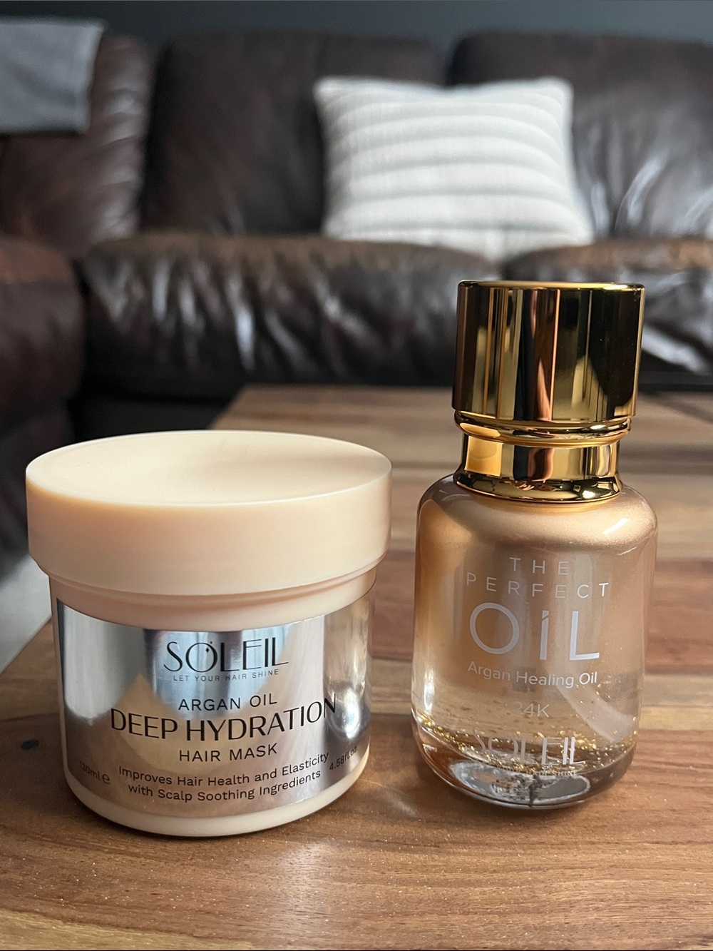 Soleil Argan Oil Deep Hydration Hair Mask & The Perfect Oil